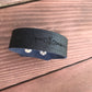 Leather Shawl Cuff - black